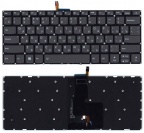 Клавиатура для ноутбука Lenovo 320-14IKB черная с подсветкой
