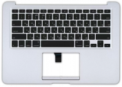 Клавиатура для ноутбука Apple A1369 2010+ черная без подсветки плоский ENTER топ-панель