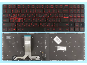 Клавиатура Lenovo Y520 BLACK, RED keys, RU