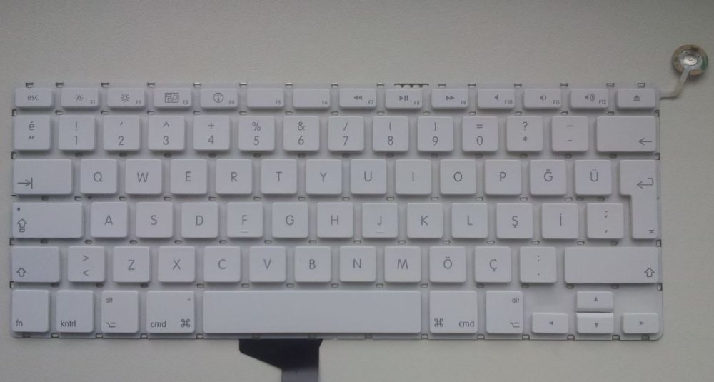 Клавиатура Apple Macbook 13 WHITE MC207 MC516, Big Enter, RU