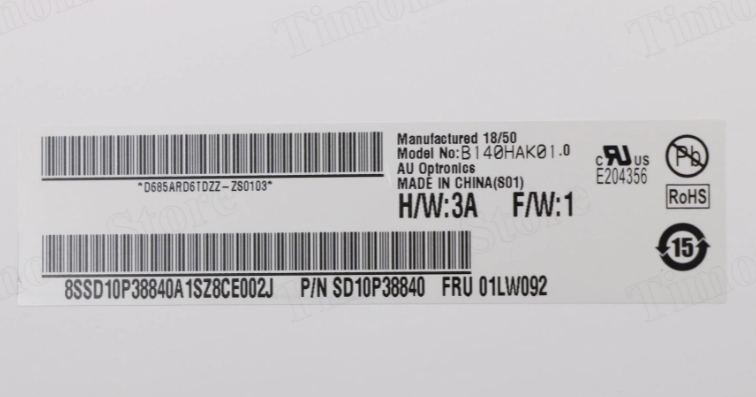 Матрица Lenovo ThinkPad T480B140HAK01.0 подходит для NV140FHM-TOO R6 сенсорный ЖК-экран 1920*1080   Lenovo ThinkPad T480 T480s