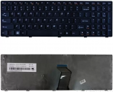 Клавиатура для ноутбука Lenovo IdeaPad B570, B570A, B570E, B570EA, B570EG, B570G, B575, B575A, B575G, B580, B580A, B580E, B580G, B590, B590A, B590G, V570, V570A, V570C, V570CA, V570G, V580, V580C, V580CA, V580CG, Z570, Z570A, Z575, Z575A, черная с серой р