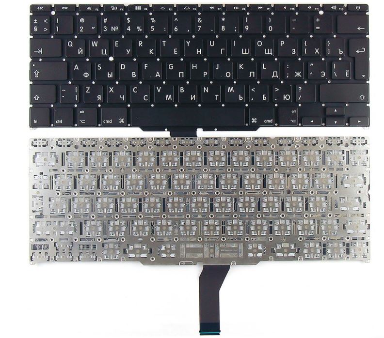 Клавиатура Apple Macbook Air 13"  A1425 Black, RU