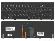 Клавиатура для ноутбука Lenovo IdeaPad Y580 черная, с подсветкой