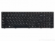 Клавиатура для ноутбука Lenovo IdeaPad G580, G585, G780, Z580, Z580A, Z585, Z780, V580, P580, P585, черная, с серой рамкой, горизонтальный Enter