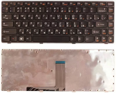 Клавиатура для ноутбука Lenovo IdeaPad B470 V470, черная с рамкой