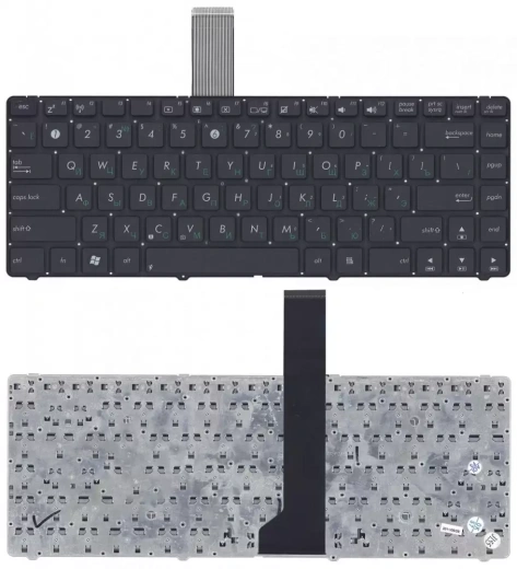 Клавиатура для ноутбука Asus K45, U46, U44, U43F, без рамки, длинный шлейф