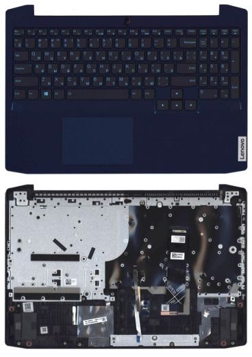 Клавиатура для ноутбука Lenovo Ideapad Gaming 3-15ARH05 топкейс синий