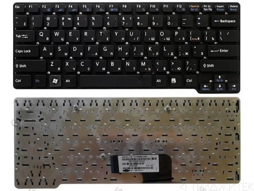 Клавиатура для ноутбука Sony Vaio VPC-CW, VPCCW черная, без рамки