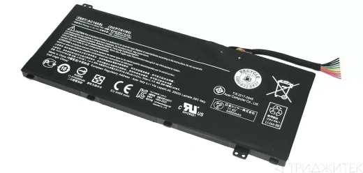 Аккумулятор для ноутбука Acer Aspire VN7-571G, VN7-791, 11.4 В, 4400 мАч