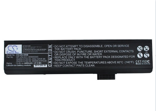 Аккумулятор CameronSino CS-UNL50NB для ноутбука Uniwill L50, L50II0, L50II5, 10.8В, 4400 мАч, Li-ion, черный