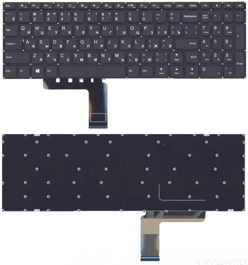 Клавиатура для ноутбука Lenovo IdeaPad 310, 310-15ISK, V310-15ISK, 310-15ABR, 310-15IAP. V110-15AST, V110-15IAP, V110-15IKB. V110-15ISK черная