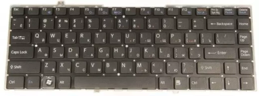 Клавиатура для Sony VGN-FW RU, Black