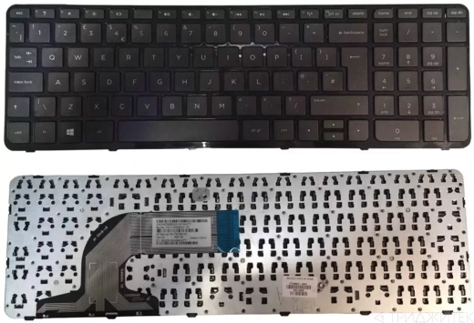 Клавиатура для ноутбука HP ProBook 350 G1, 355 G2, черная, с рамкой