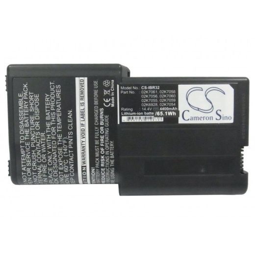 Аккумулятор CameronSino CS-IBR32 для ноутбука IBM ThinkPad R32, ThinkPad R40, 14.4В, 4400 мАч, Li-ion, черный