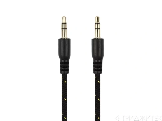 Кабель CAB50 AUX 3,5 (M) - AUX 3,5 (M) 1.5m, черный (Vixion)
