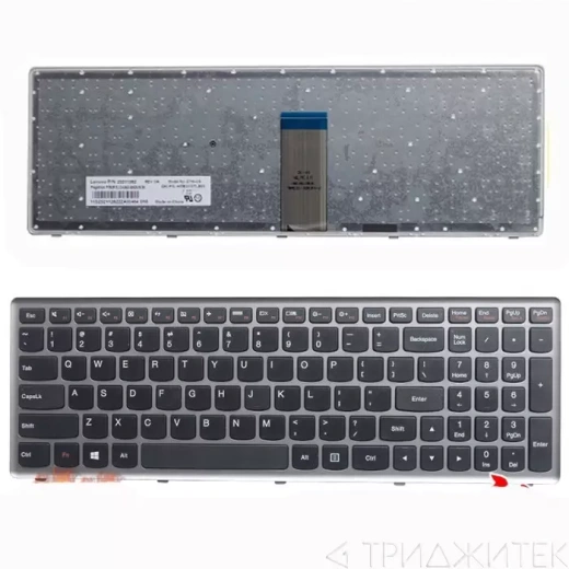 Клавиатура для ноутбука Lenovo IdeaPad U510, Z710 чёрная