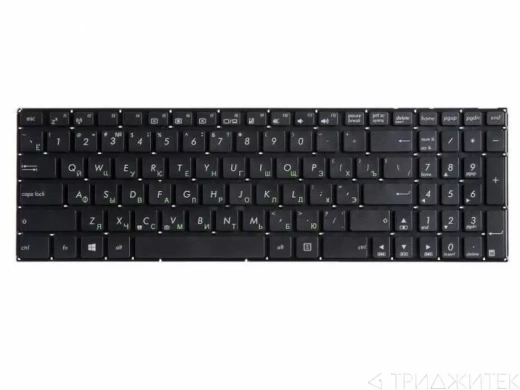 Клавиатура для ноутбука Asus X551M, F551, D550, R505, R512, R515, TP550L, TP550L, черная без рамки, горизонтальный Enter