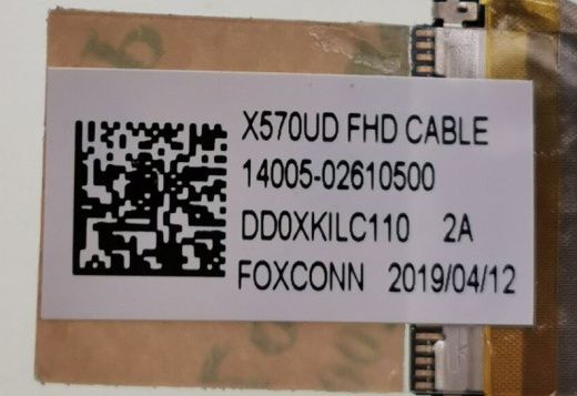 Шлейф матрицы для ноутбука ASUS X570 X570ud X570ZD A570