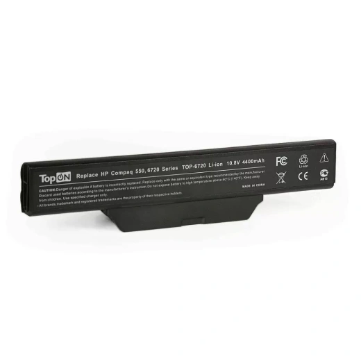 Аккумулятор (акб, батарея) TopON TOP-6720-10V для ноутбуков HP 10.8 В, 4400 мАч