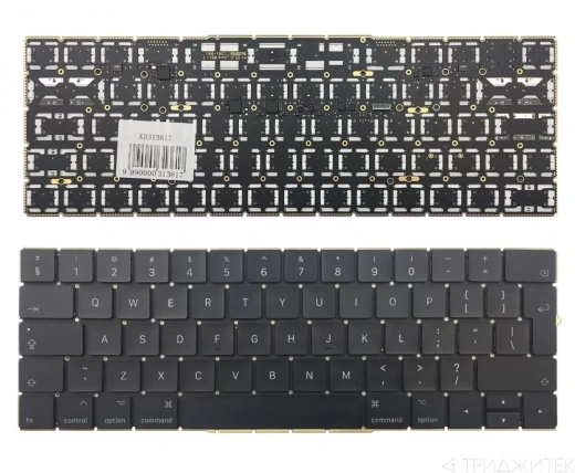 Клавиатура для ноутбука Apple MacBook Pro Retina 13 A1706, Late 2016 Mid 2017, прямойl Enter RUS