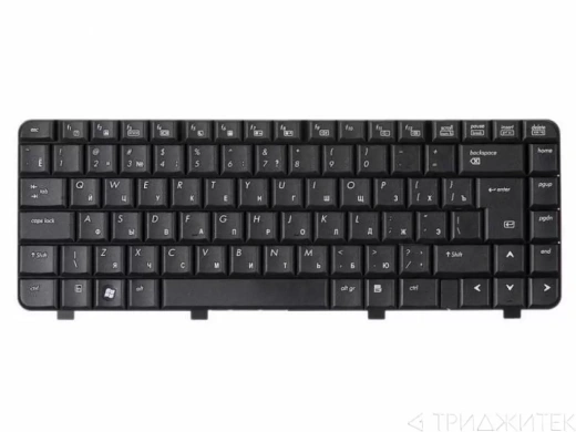 Клавиатура для ноутбука HP Compaq 500, 540, 550, 6520, 6520s, 6720, 6720s, черная, горизонтальный Enter