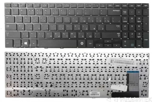 Клавиатура для ноутбука Samsung NP370R5 NP450R5E, черная