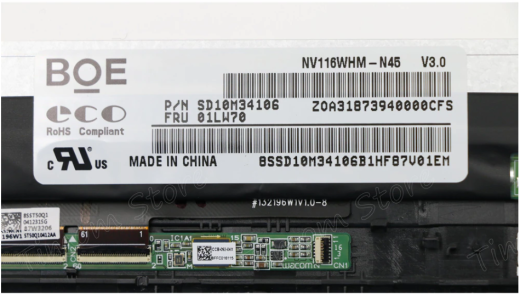 Матрица для Lenovo ThinkPad Yoga 11e 5th Gen 20LN 20LM  LCD assembly  1366*768