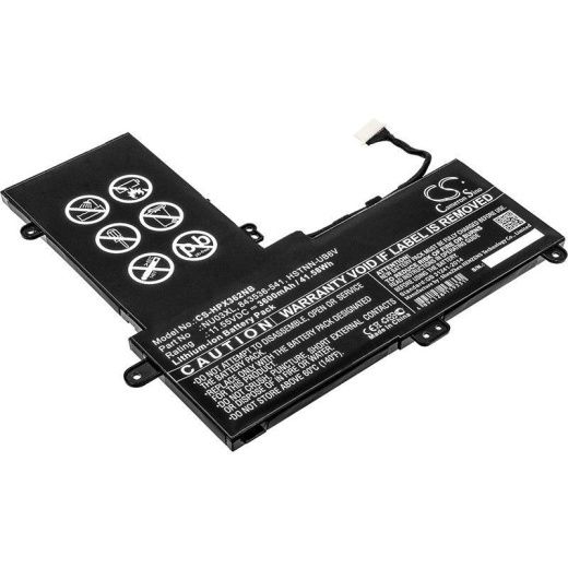 Аккумулятор CameronSino CS-HPX362NB для ноутбука HP 11-AB000NA, 11-AB000NB, 11.55В, 3600 мАч, 41.58 Вт, Li-ion, черный