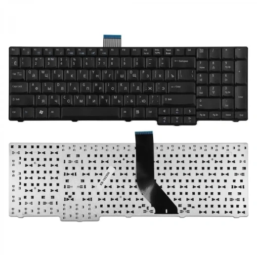 Клавиатура для ноутбука Acer Aspire 8920, 8920G, 8930 Series, чёрная, без рамки, плоский Enter