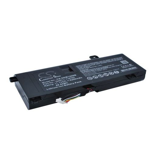 Аккумулятор CameronSino CS-DEM140NB для ноутбука Dell Alienware 14, 11.1В, 6200 мАч, 68.82 Вт, Li-ion, черный