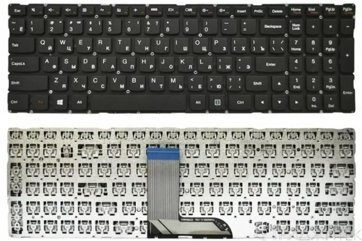 Клавиатура для ноутбука Lenovo 700-15ISK, черная