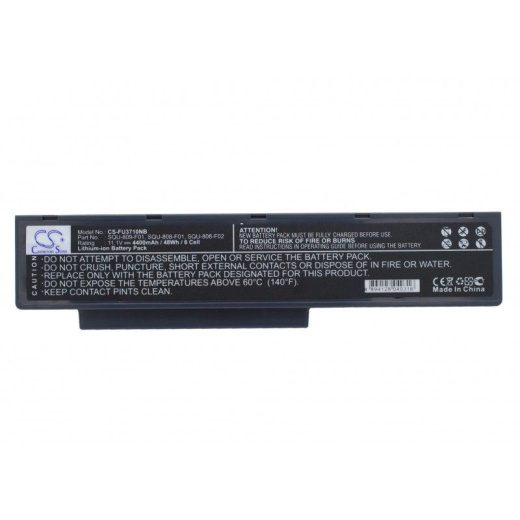 Аккумулятор CameronSino CS-FU3710NB для ноутбука Fujitsu Amilo Li3710, Amilo Li3910, Amilo Pi3560, 11.1В, 4400 мАч, 48.84 Вт, Li-ion, черный