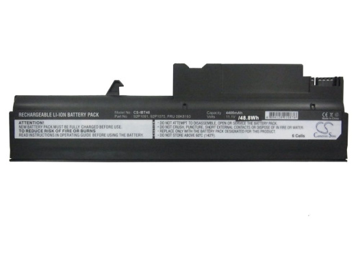 Аккумулятор CameronSino CS-IBT40 для ноутбука IBM ThinkPad R50, ThinkPad R50 1831, 10.8В, 4400 мАч, Li-ion, черный