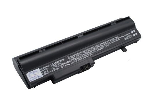 Аккумулятор CameronSino CS-LGX120HB для ноутбука LG X120, X120-G, X120-H, 11.1В, 6600 мАч, 73.26 Вт, Li-ion, черный