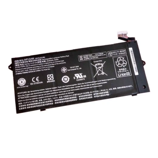 Аккумулятор для Acer Chromebook 11 C720, C720P, C740 (AP13J3K, AP13J4K), 11.4V, 3920mAh, 45Wh, короткий кабель