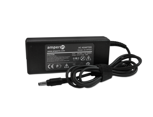 Блок питания (зарядное) Amperin AI-HP90E для ноутбуков HP, 18.5 В, 4.9 А, 4.8x1.7 (bullet)
