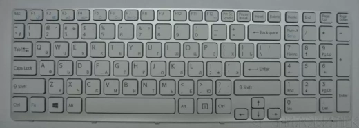 Клавиатура для ноутбука Sony SVE17, белая