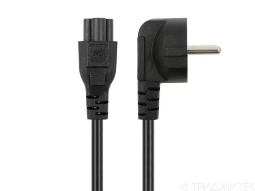 Сетевой кабель CAB59 EURO pin (m) - 3pin (m) (1, 5м), черный (Vixion)