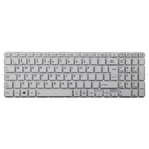 Клавиатура Toshiba Satellite L50-A, White, Big Enter, RU