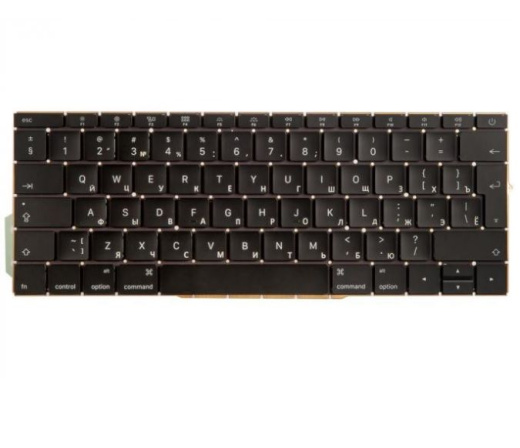 Клавиатура для Apple MacBook Pro Retina 13 A1708 Function Key Late 2016 Mid 2017, Г-образный Enter Rus
