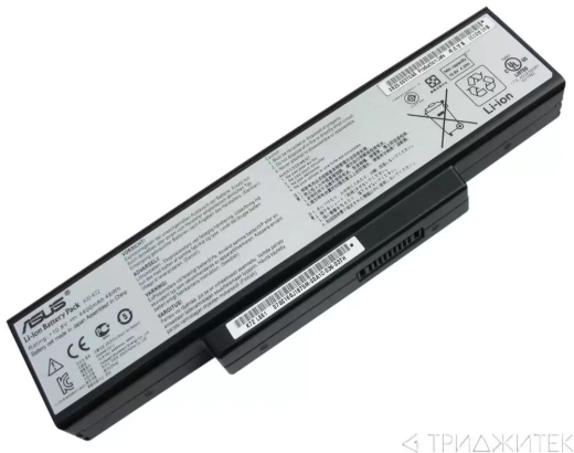 Аккумулятор (акб, батарея) A32-K72 для ноутбукa Asus K72 10.8 В, 5200 мАч