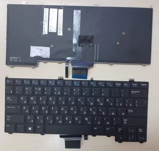 Клавиатура для ноутбука Dell Latitude E7000, E7240, E7440 черная