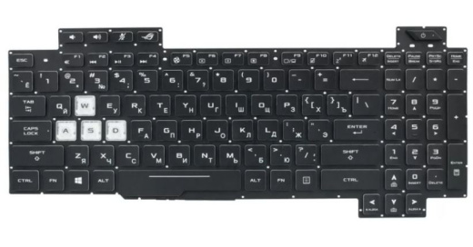 Клавиатура для Asus ROG Strix Scar II GL704 с RGB подсветкой