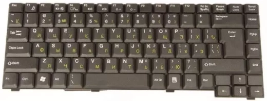 Клавиатура для Fujitsu-Siemens Amilo D1840/D1845/A1630 RU, Black