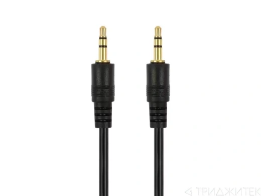 Кабель CAB51 AUX 3,5 (M) - AUX 3,5 (M) 1m, черный (Vixion)