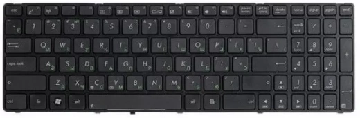 Клавиатура для Asus K50/K50IN/K50IJ/K60/K61/K62/K70/X5/F52/F90 RU, Black