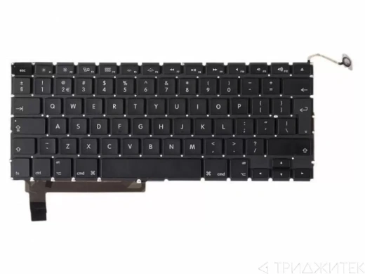 Клавиатура для ноутбука Apple MacBook Pro 15 A1286, Mid 2009 - Mid 2012, Г-образный Enter UK
