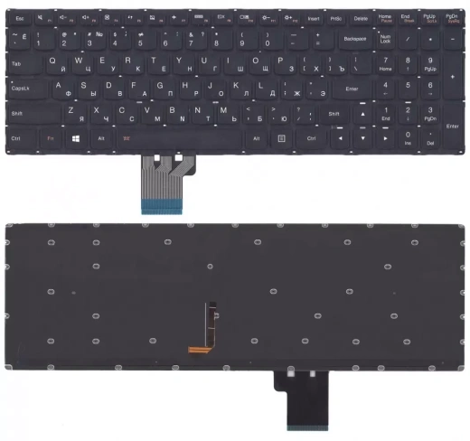 Клавиатура для ноутбука Lenovo Ideapad U530, U530P, U530P-IFI with light