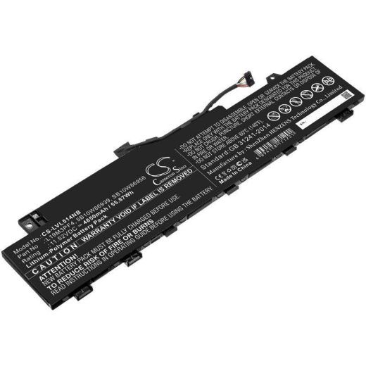 Аккумулятор CameronSino CS-LVL514NB для ноутбука Lenovo Ducati 5 82ES000DAU, 11.52В, 4850 мАч, 55.87 Вт, Li-Polymer, черный